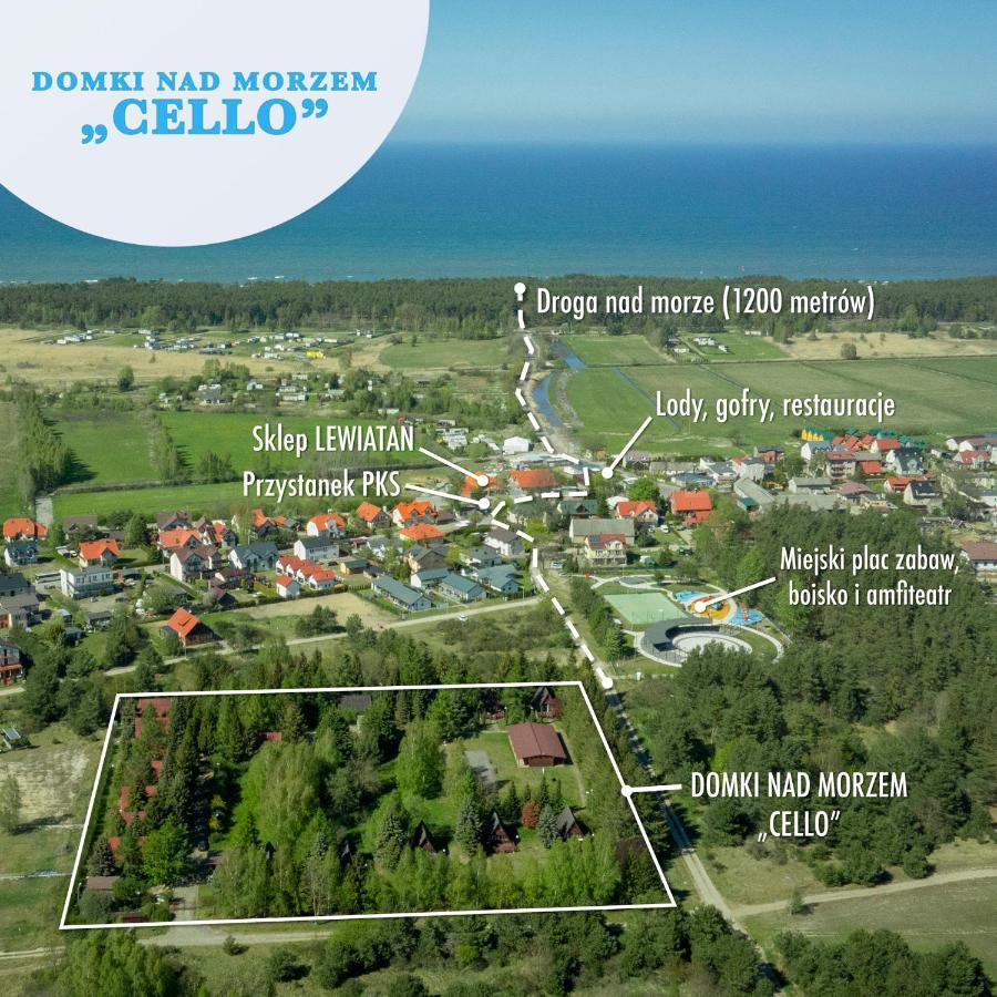 Domki Nad Morzem Cello Ostrowo  Kültér fotó